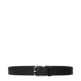 Testoni Ceinture en Cuir Noir - Ceinture Régulière