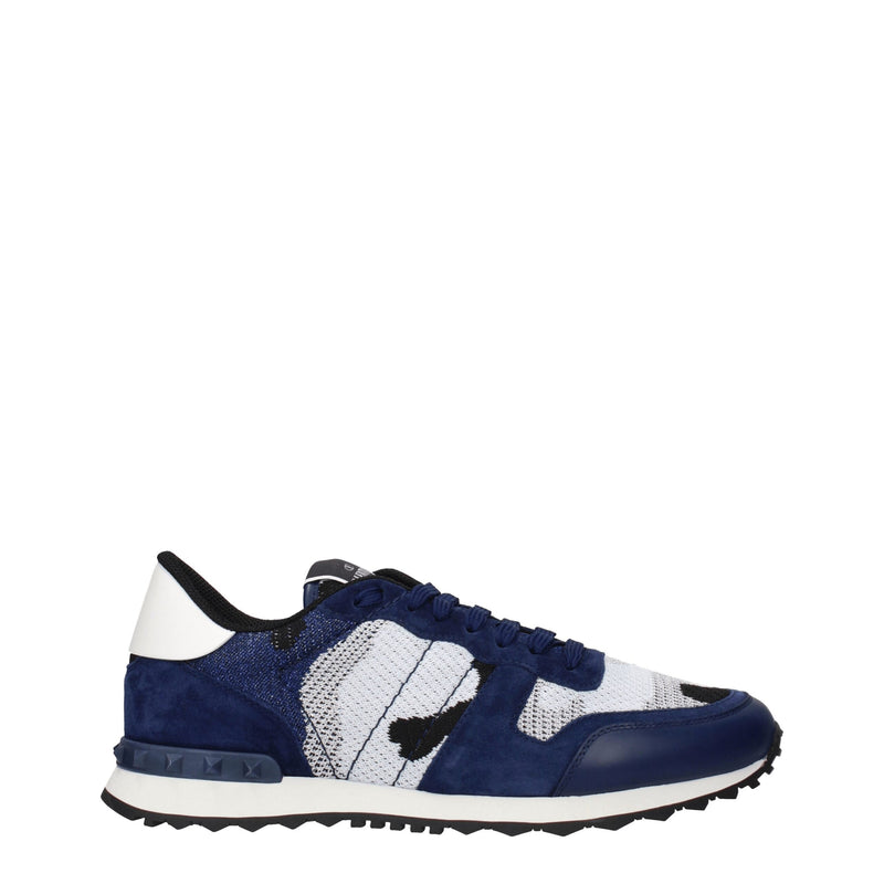Valentino Garavani Sneakers Grises en Tissu pour Hommes
