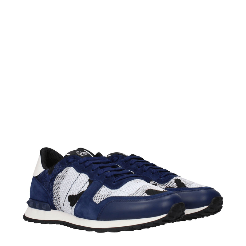 Valentino Garavani Sneakers Grises en Tissu pour Hommes