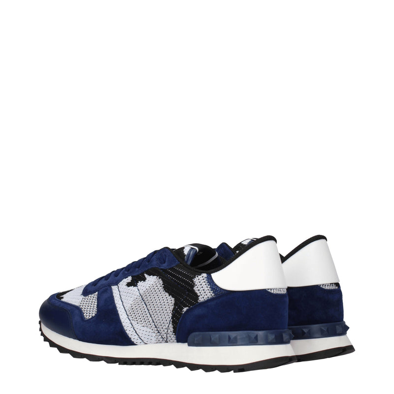 Valentino Garavani Sneakers Grises en Tissu pour Hommes