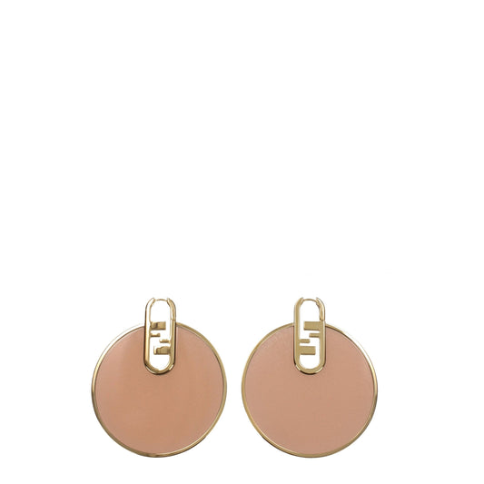 Fendi roze plexiglas oorbellen