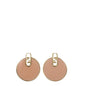 Fendi roze plexiglas oorbellen