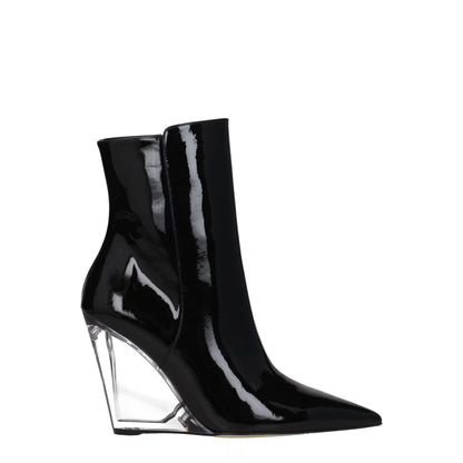 Stuart Weitzman zwarte leren enkellaarzen