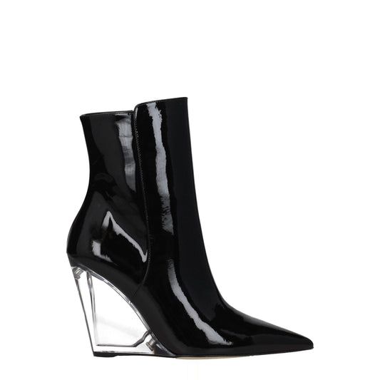 Stuart Weitzman zwarte leren enkellaarzen