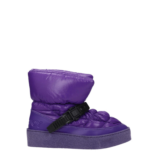 Khrisjoy paarse polyester enkellaarzen