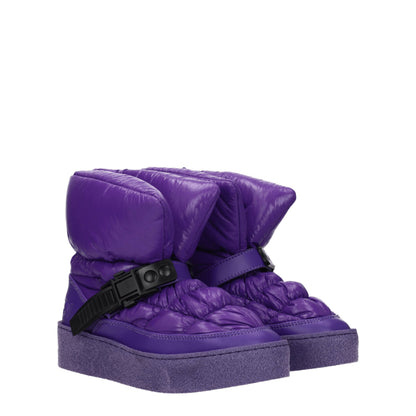 Khrisjoy paarse polyester enkellaarzen