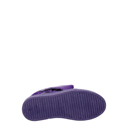 Khrisjoy paarse polyester enkellaarzen