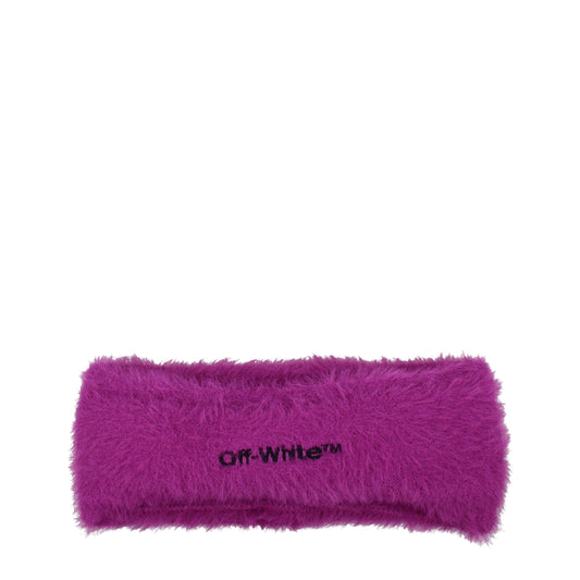 Bandeaux en tissu violet blanc cassé