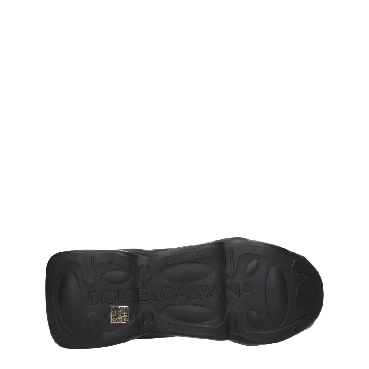 Dolce & Gabbana Black Fabric Chunky Sneakers - Élégance Sportive