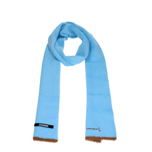 Écharpes en polyamide bleu clair Jacquemus