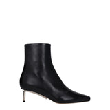 Off-White Black Leather Ankle Boots - Stylish & Comfortable Footwear