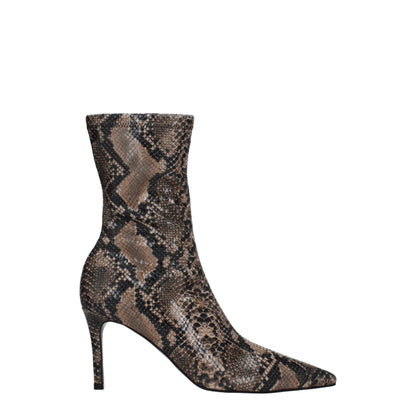 Bruine leren enkellaarzen van Stella McCartney