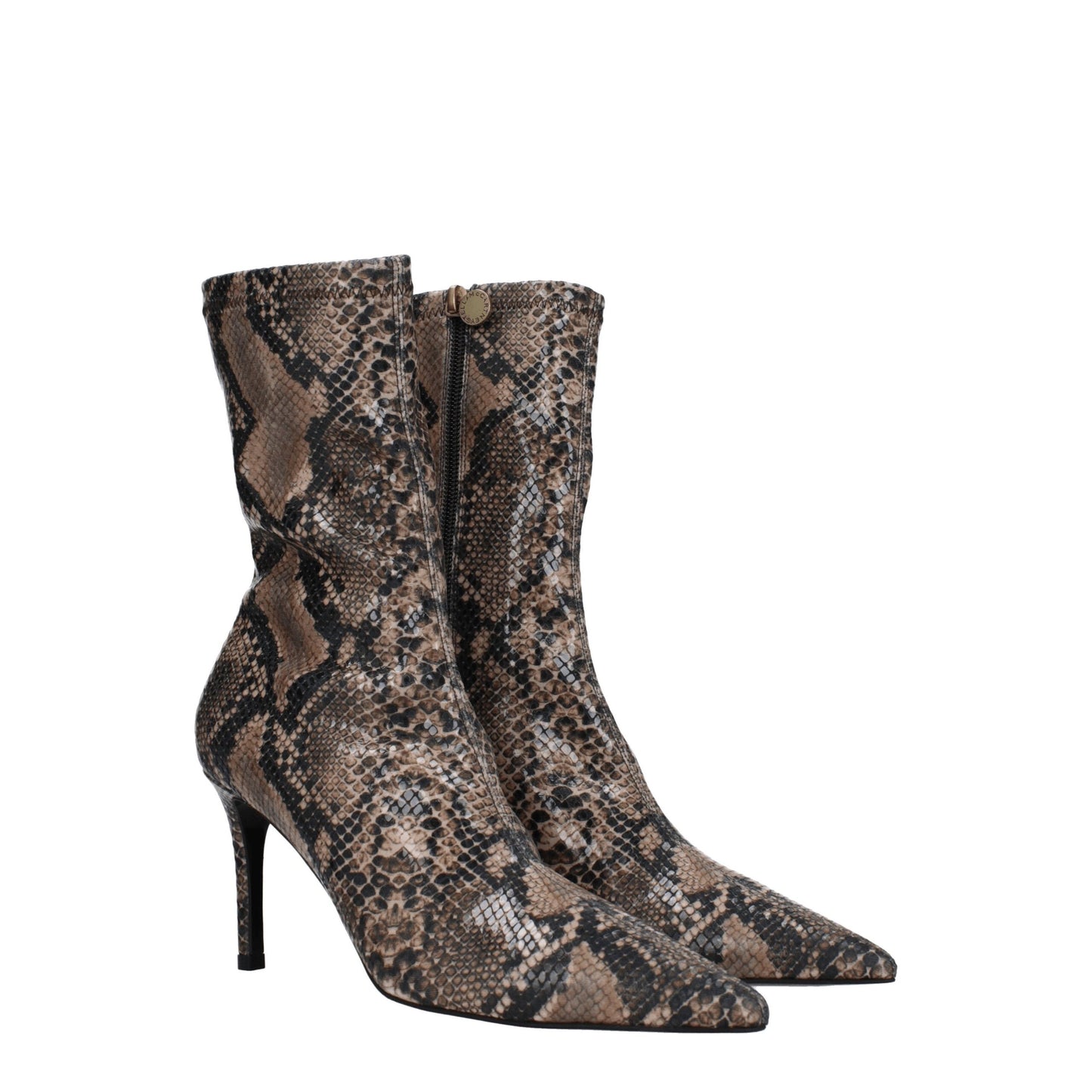 Bruine leren enkellaarzen van Stella McCartney