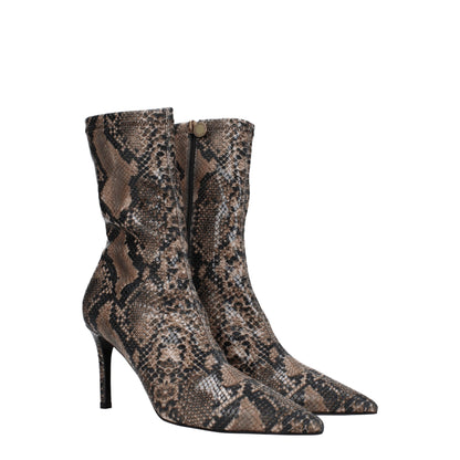 Bruine leren enkellaarzen van Stella McCartney