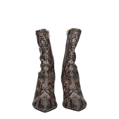 Bruine leren enkellaarzen van Stella McCartney