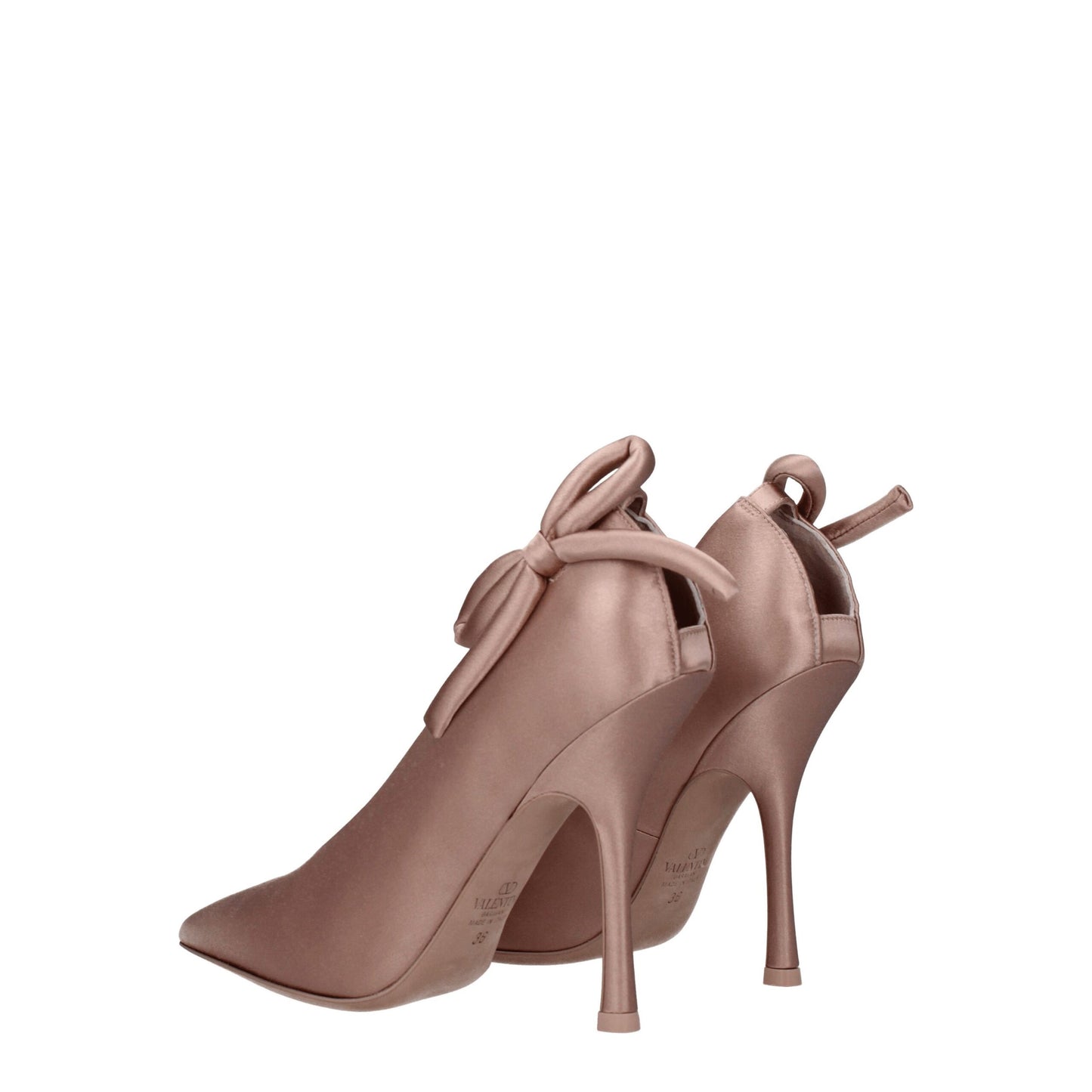 Valentino Garavani roze satijnen pumps met hoge hak