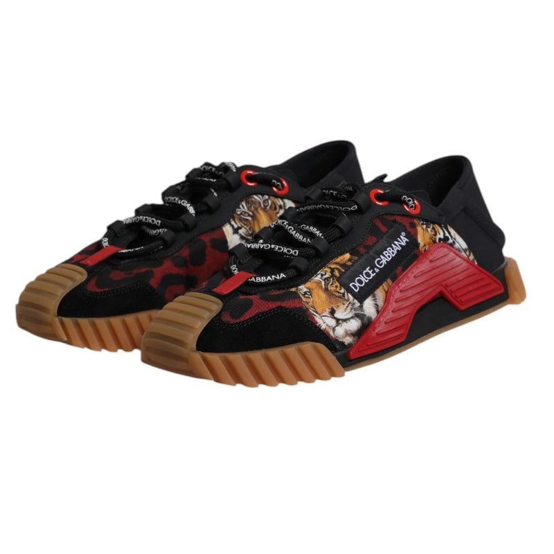 Dolce & Gabbana Black Logo Low Top NS1 Sneakers pour hommes