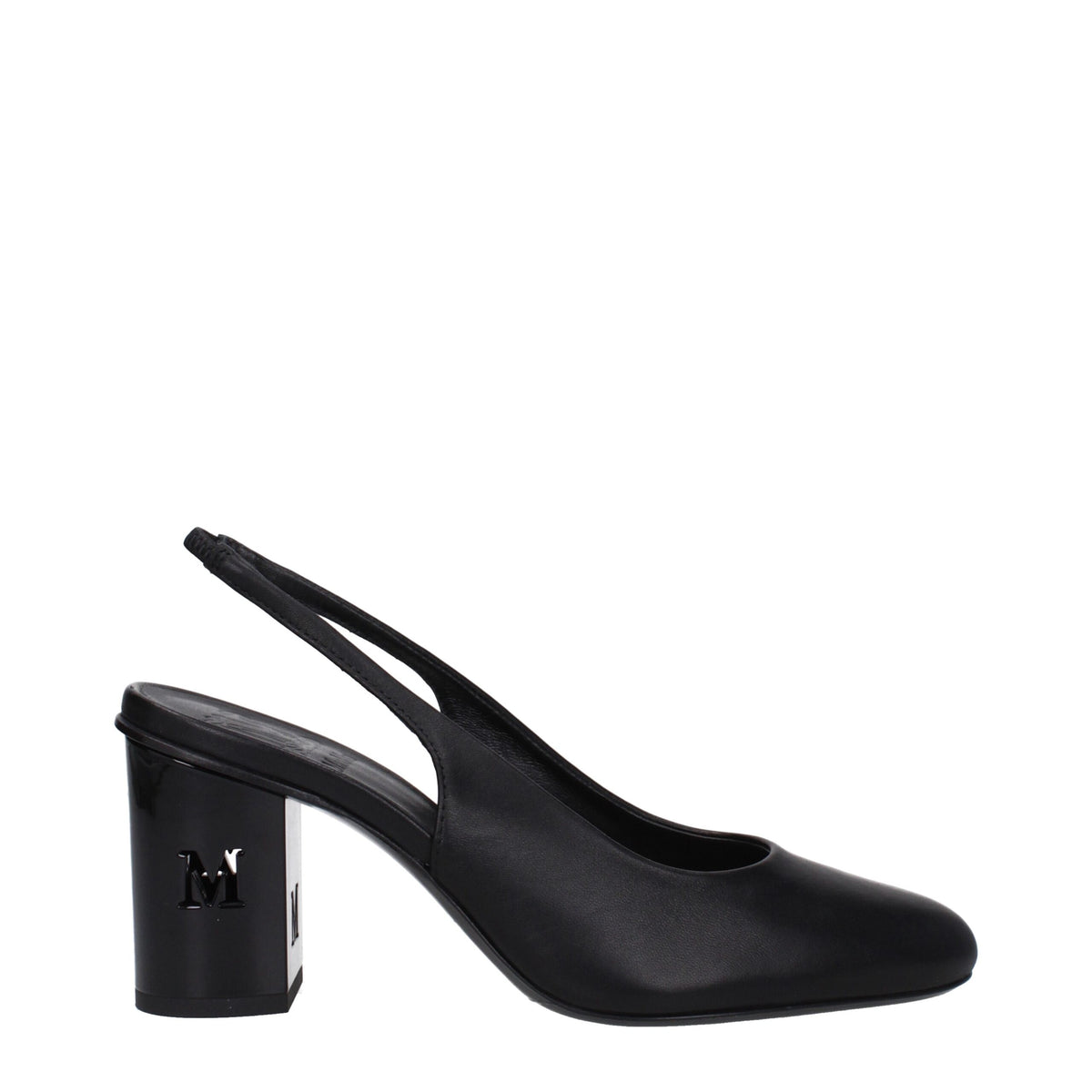 Max Mara Black Leather High Heel Pumps - Élégance et Confort
