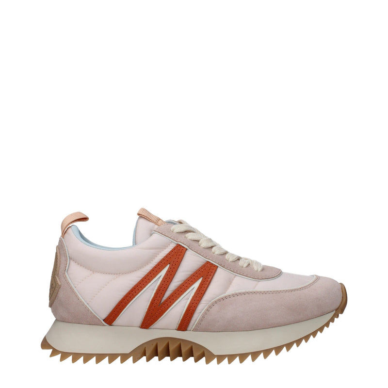 Moncler Pink Fabric Chunky Sneakers for Women