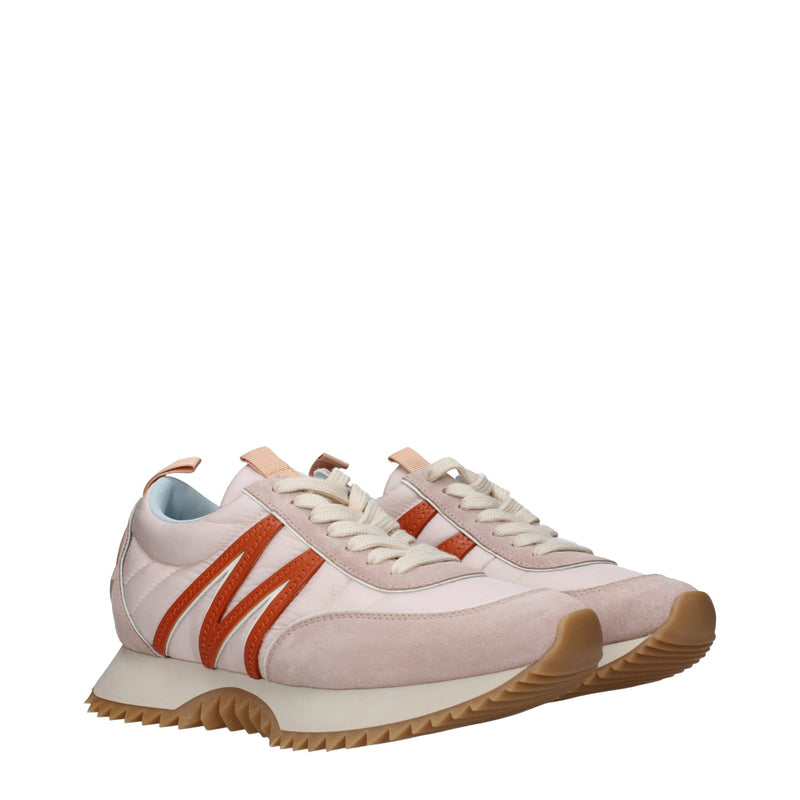 Moncler Pink Fabric Chunky Sneakers for Women
