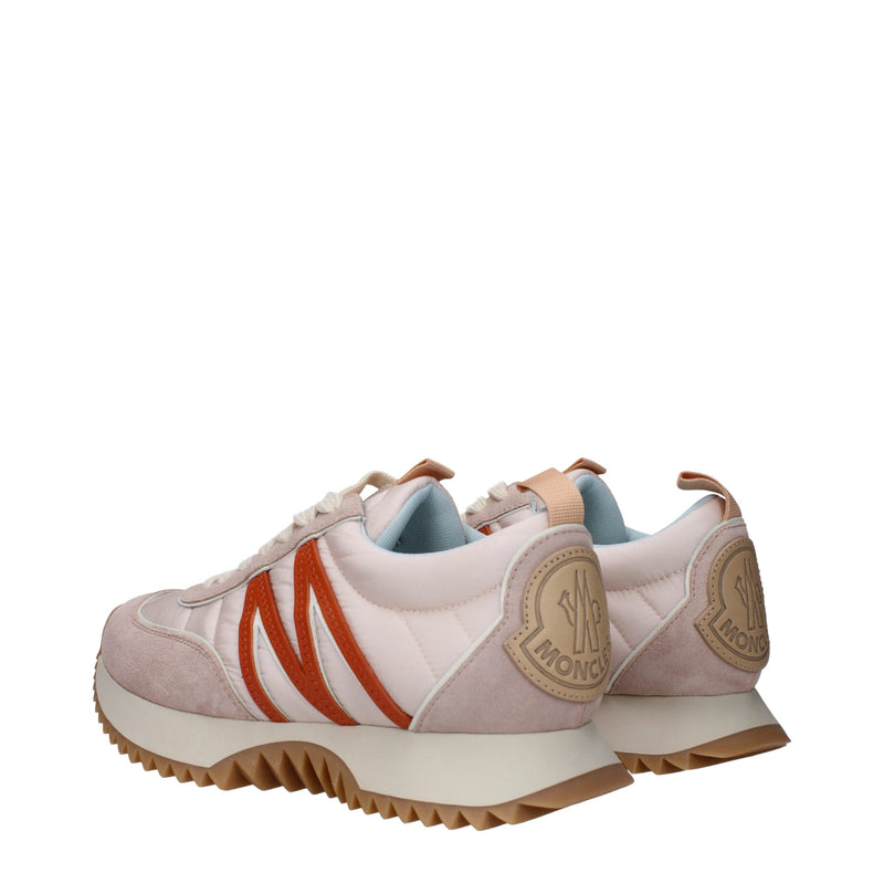 Moncler Pink Fabric Chunky Sneakers for Women