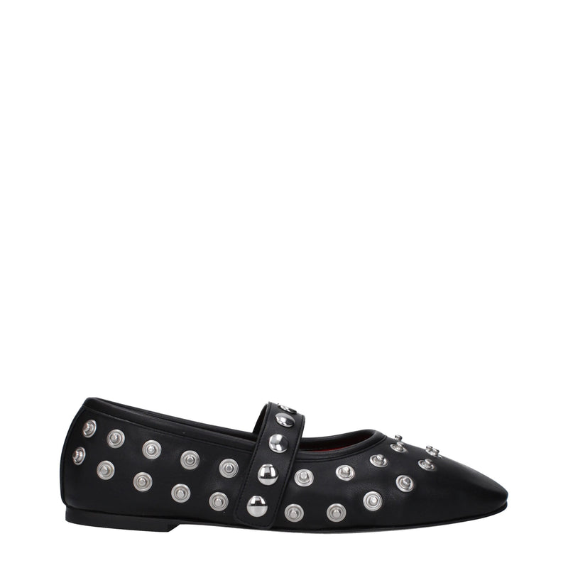 Stella McCartney Ballet Flats en Cuir Noir pour Femmes