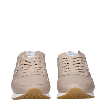 Philippe Model Beige leren lage sneakers
