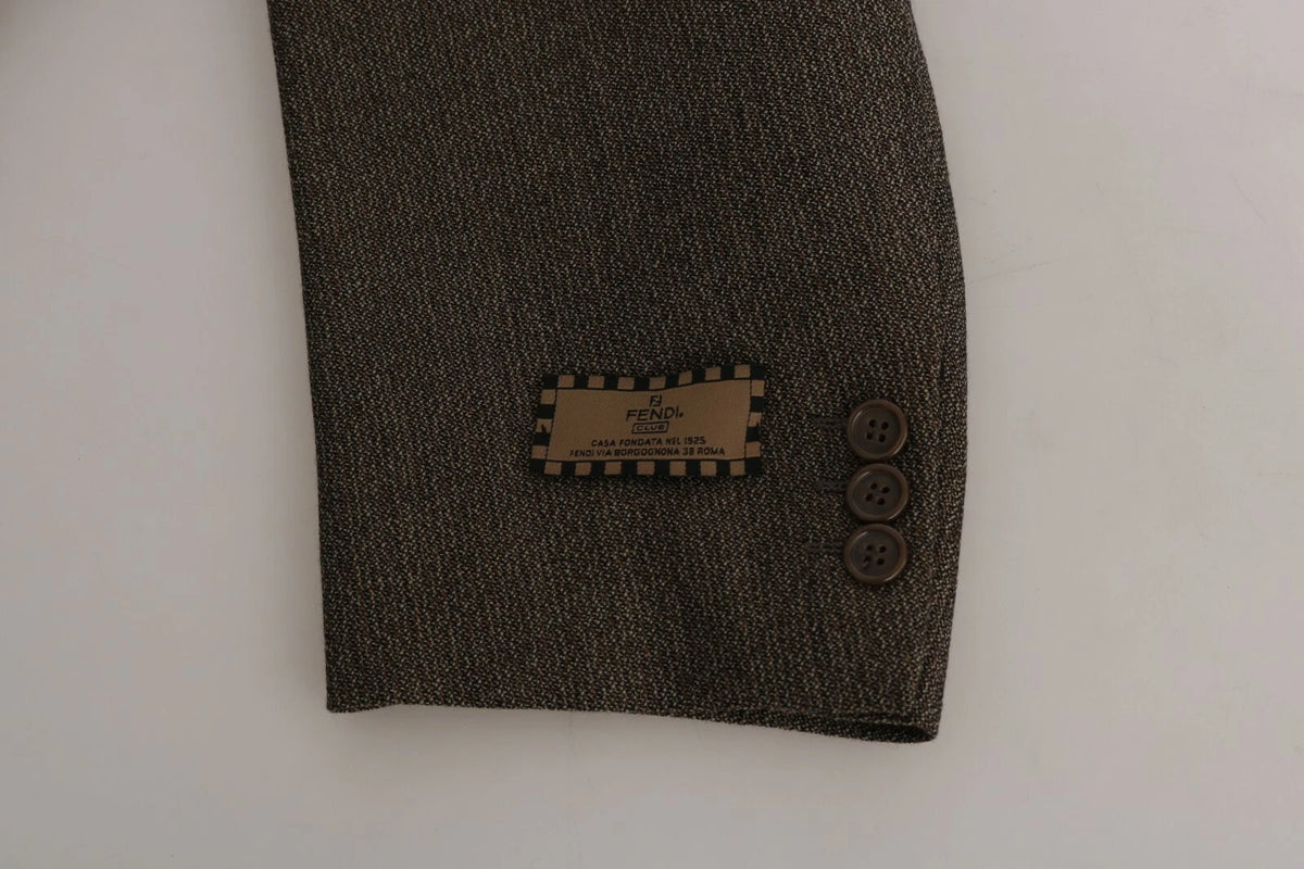 Dolce & Gabbana Costume en Laine Marron à Boutonnage Simple