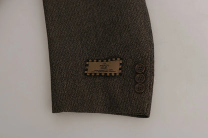 Dolce & Gabbana Brown Single Breasted Wool Suit
