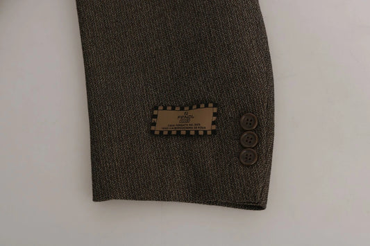 Dolce & Gabbana Costume en Laine Marron à Boutonnage Simple