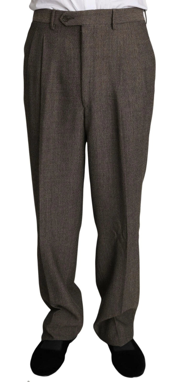 Dolce & Gabbana Costume en Laine Marron à Boutonnage Simple