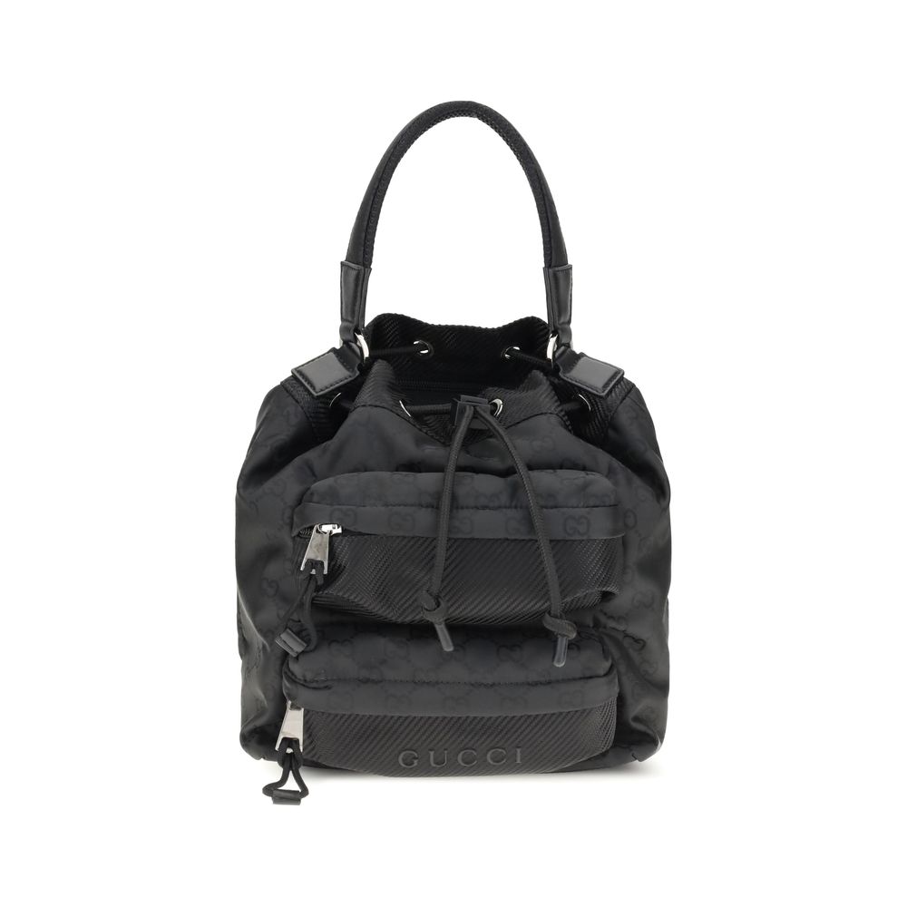 Sac seau en nylon Gucci