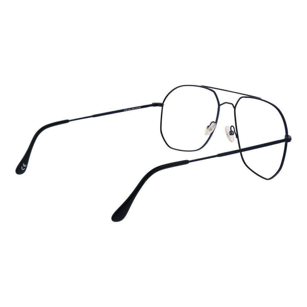 Andy Wolf Blue Metal Aviator Glasses (Frames)