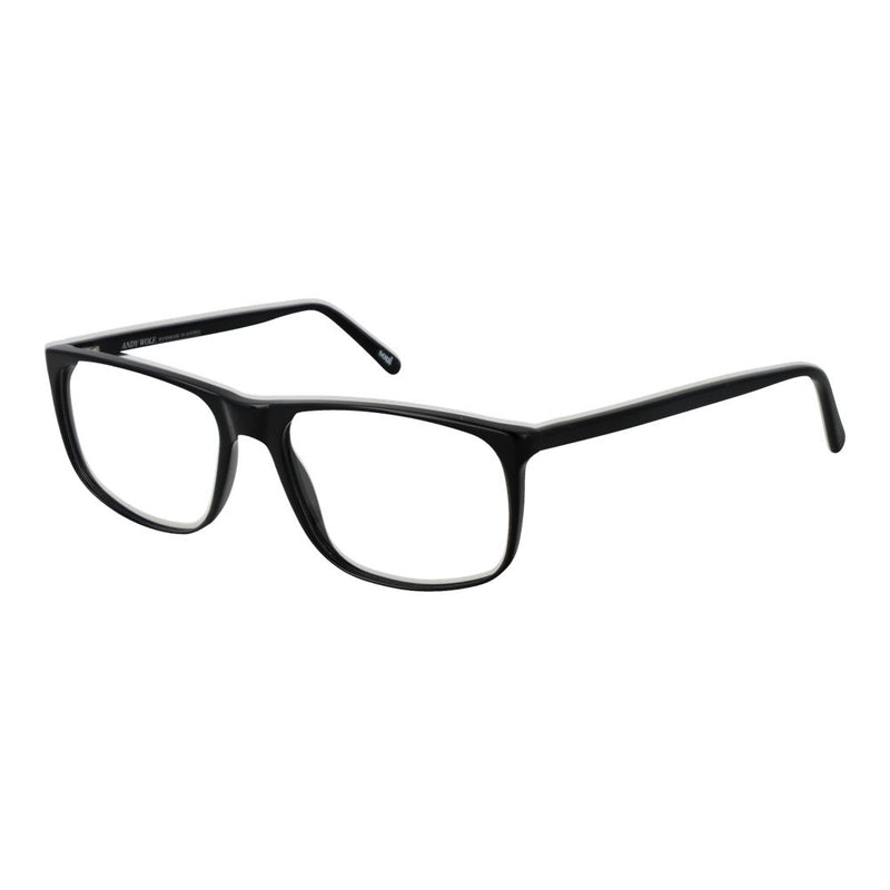 Monture de lunettes unisexes Andy Wolf en noir