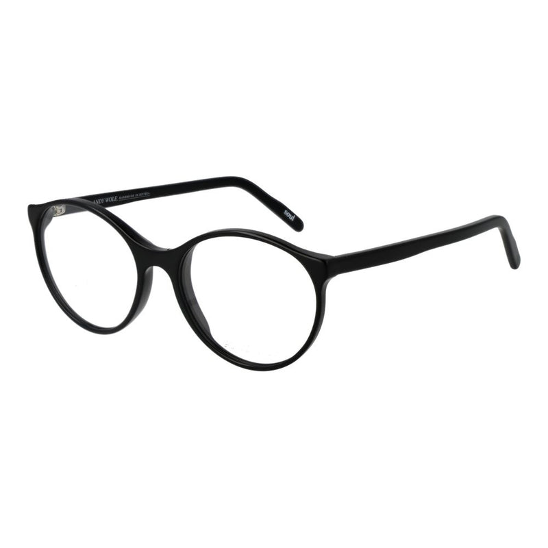 Andy Wolf Black Unisex Glasses Frame - Panto Style for Every Occasion