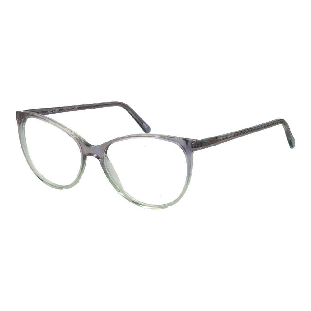 Andy Wolf Gray Unisex Glasses Frame - Chic Cat Eye Style
