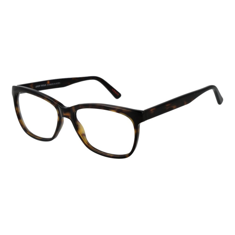 Monture de lunettes unisexes Andy Wolf en acétate marron - Design élégant