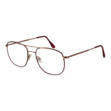 Andy Wolf Burgundy Unisex Glasses Frame - Aviator Style