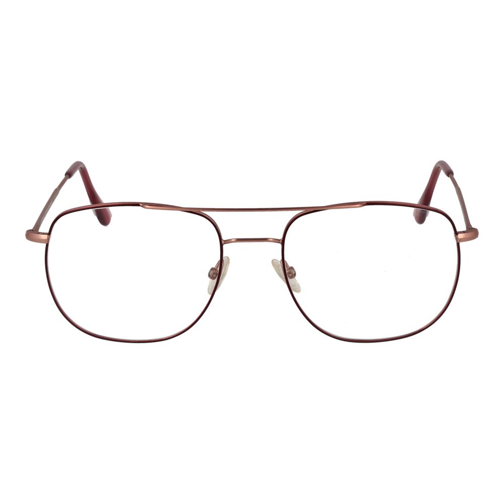Andy Wolf Burgundy Unisex Glasses Frame - Aviator Style
