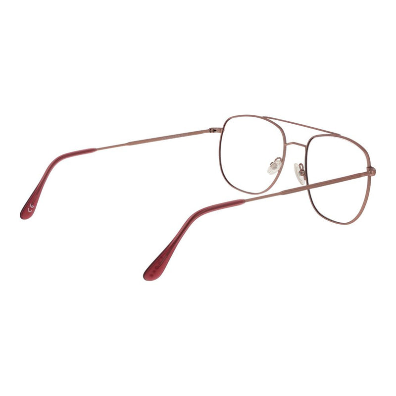 Andy Wolf Burgundy Unisex Glasses Frame - Aviator Style
