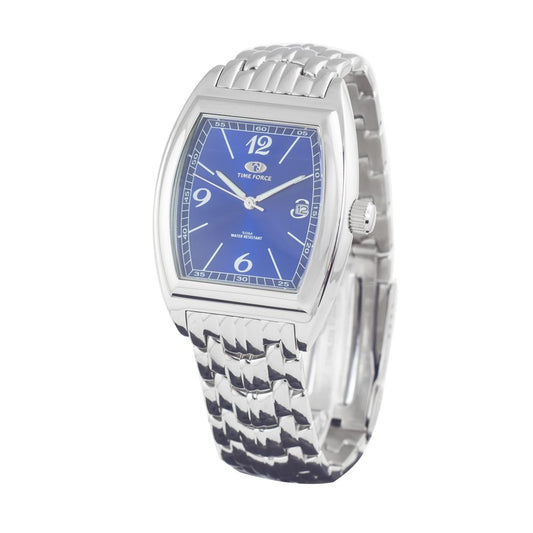Montre Time Force en acier inoxydable argenté