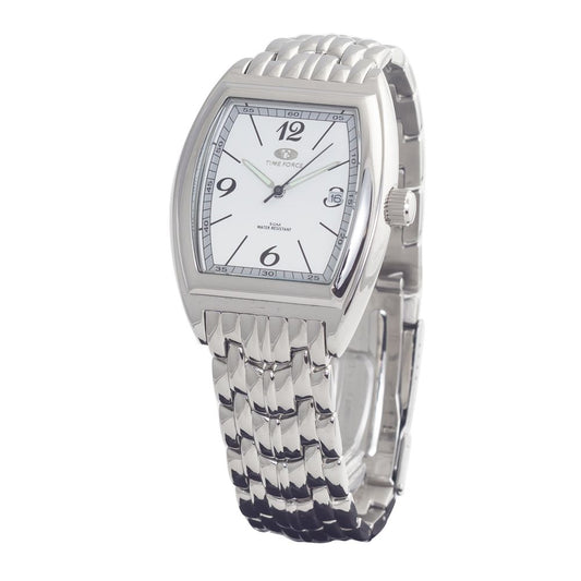 Montre Time Force en acier inoxydable argenté