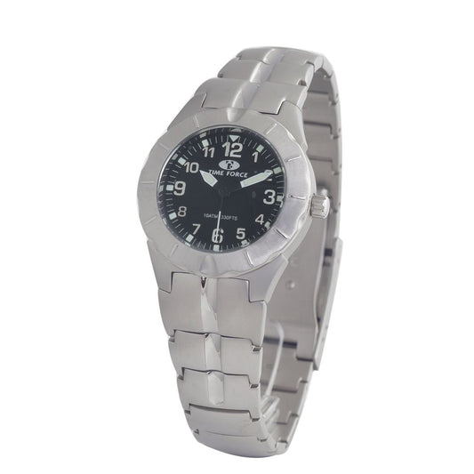 Montre Time Force en acier inoxydable argenté