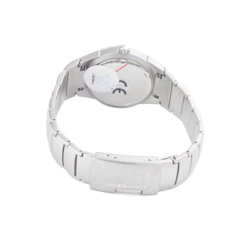 Montre Time Force en acier inoxydable argenté