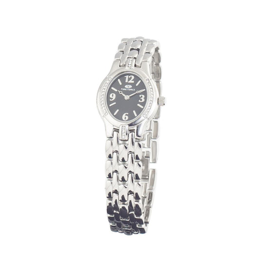 Montre Time Force en acier inoxydable argenté