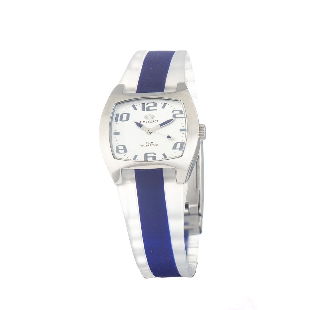 Montre Time Force en caoutchouc bleu