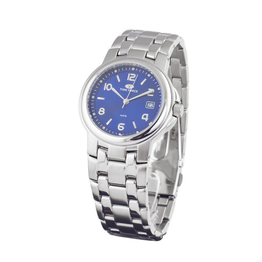 Montre Time Force en acier inoxydable argenté