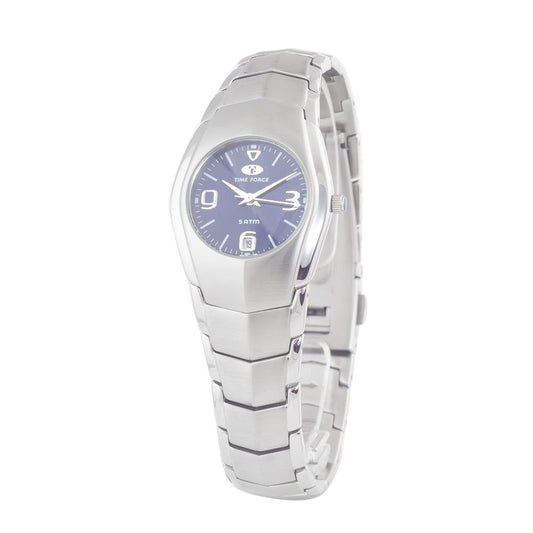 Montre Time Force en acier inoxydable argenté