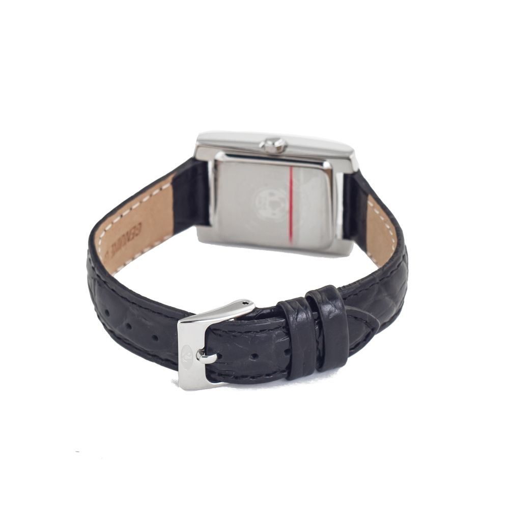 Time Force Zwart Leren Horloge
