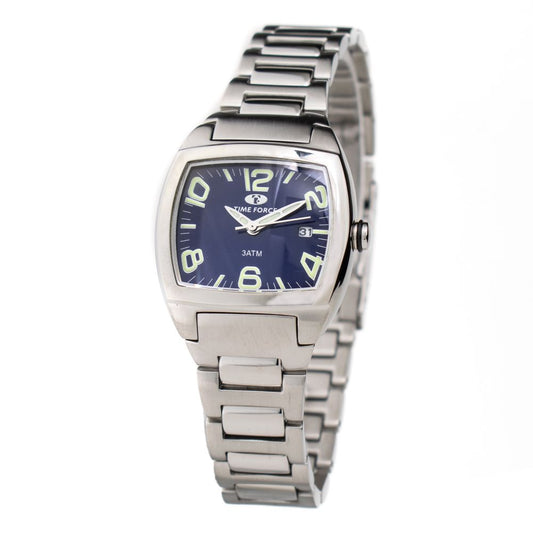Montre Time Force en acier inoxydable argenté